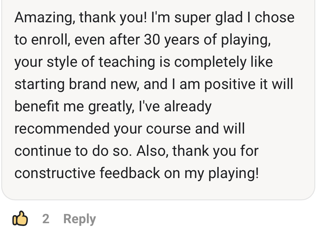 Student testimonial